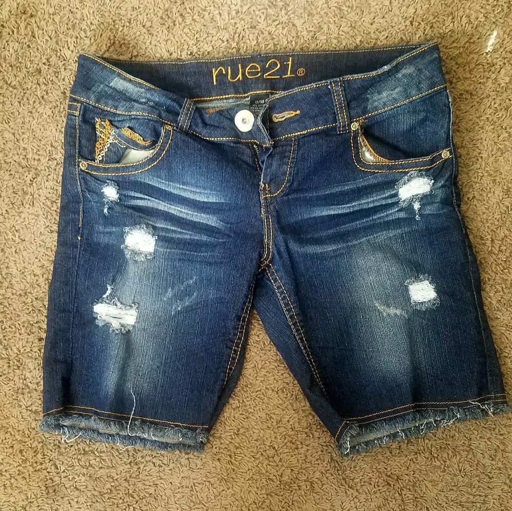 Rue21 Distressed Barmuda Shorts